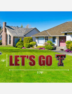 Texas Tech Red Raiders "Lets' Go" Lawn Sign