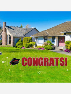 Texas Tech Red Raiders Large "Congrat's" Graduation Lawn Sign