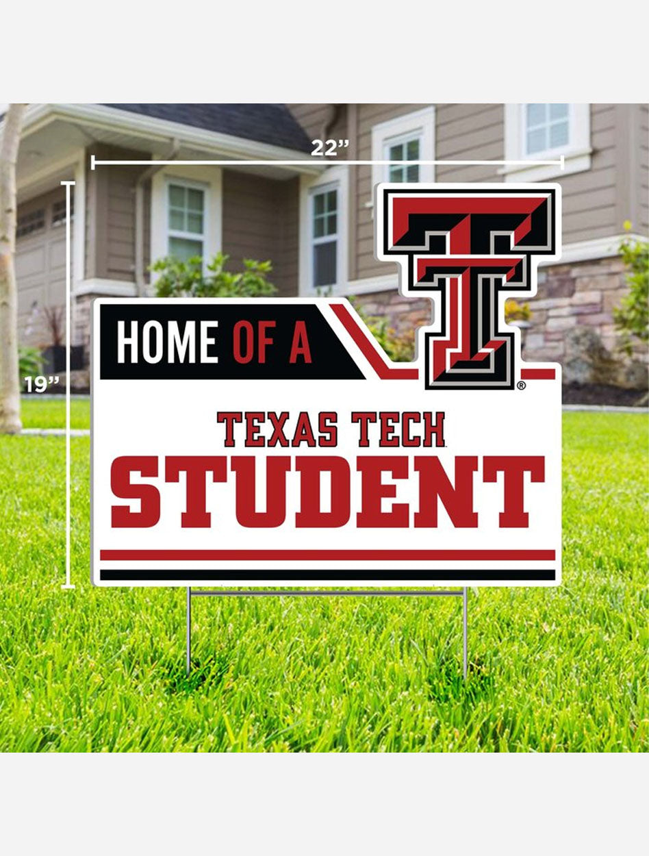Texas Tech Red Raiders "Home Of A Texas Tech Student" Lawn Sign