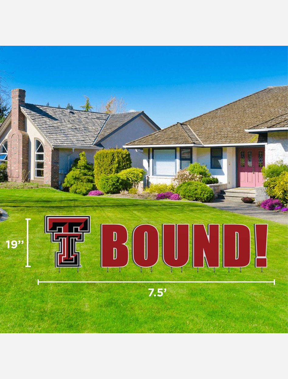 Texas Tech Red Raiders Large "Bound" Lawn Sign