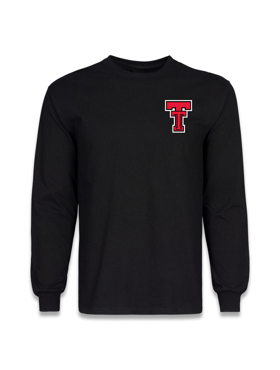 Texas Tech" Raider Red Helmet" Long Sleeve Shirt