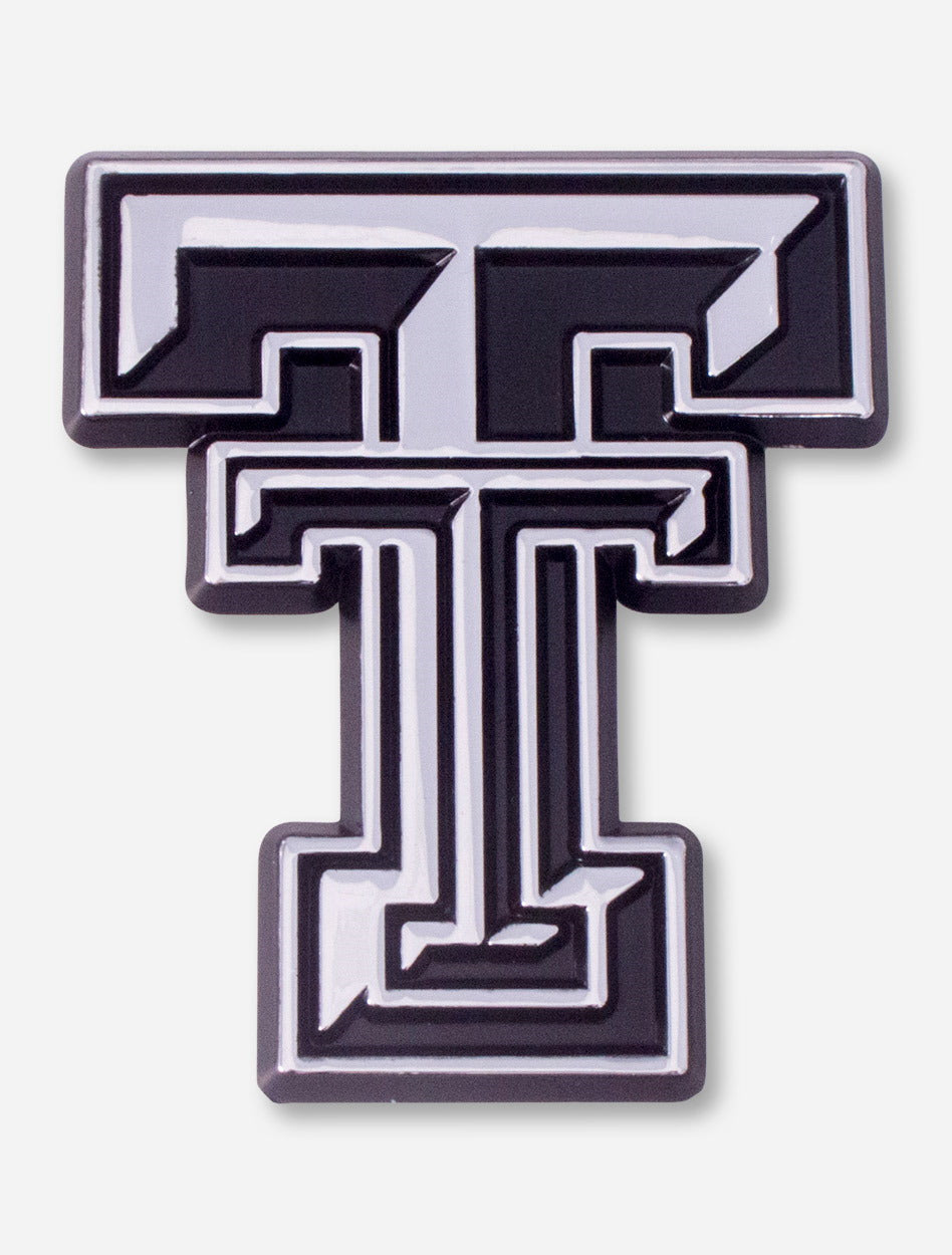 Texas Tech Double T Silver Car Emblem