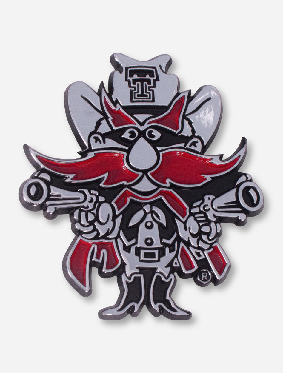 Texas Tech Raider Red Car Chrome Emblem