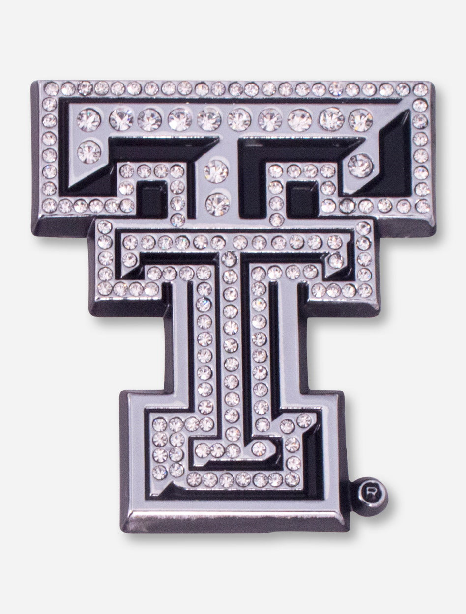 T Auto Emblems Texas Tech Crystal Chrome Double T Car Emblem – Red Raider Outfitter