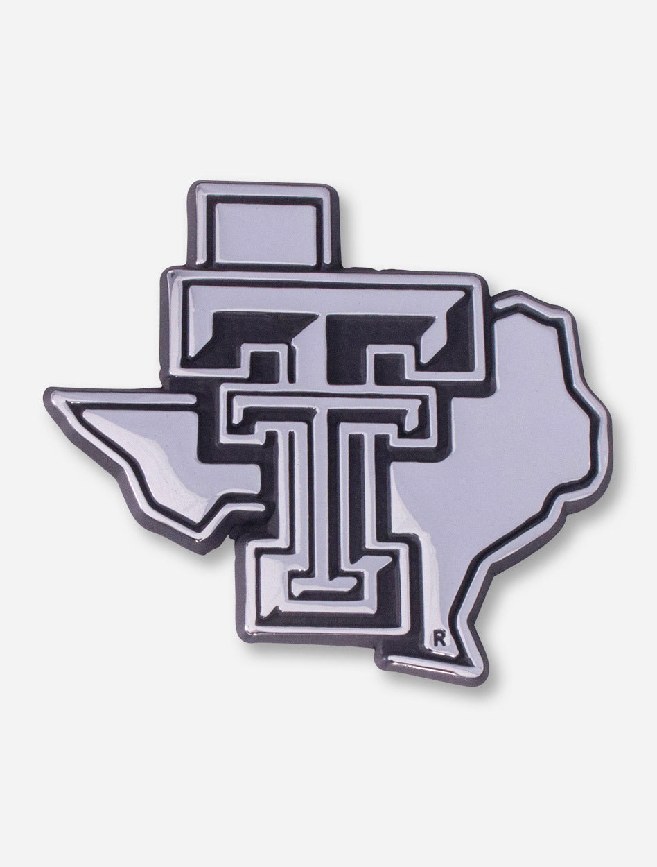 Texas Tech Chrome Lone Star Pride Car Emblem