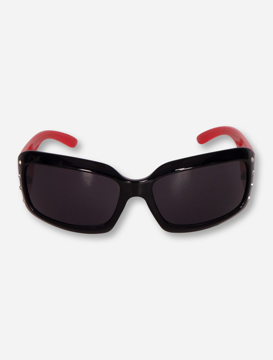 Texas Tech Red Raiders Rhinestone Double T Wrap Around Sunglasses