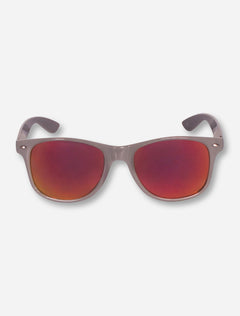Texas Tech Red Raiders Double T on Grey Sunglasses with Mirrored Lenses
