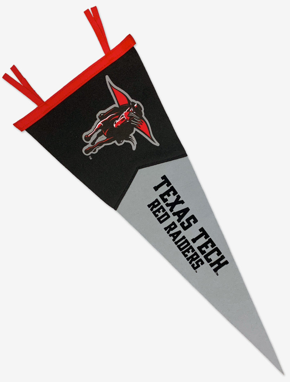 Texas Tech Masked Rider 12"x30" Wool Flocked Pennant