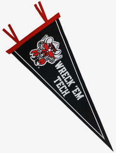 Texas Tech Red Raiders Raider Red Wreck ’Em Tech wool pennant