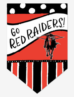 Texas Tech Dot and Stripe Garden Flag