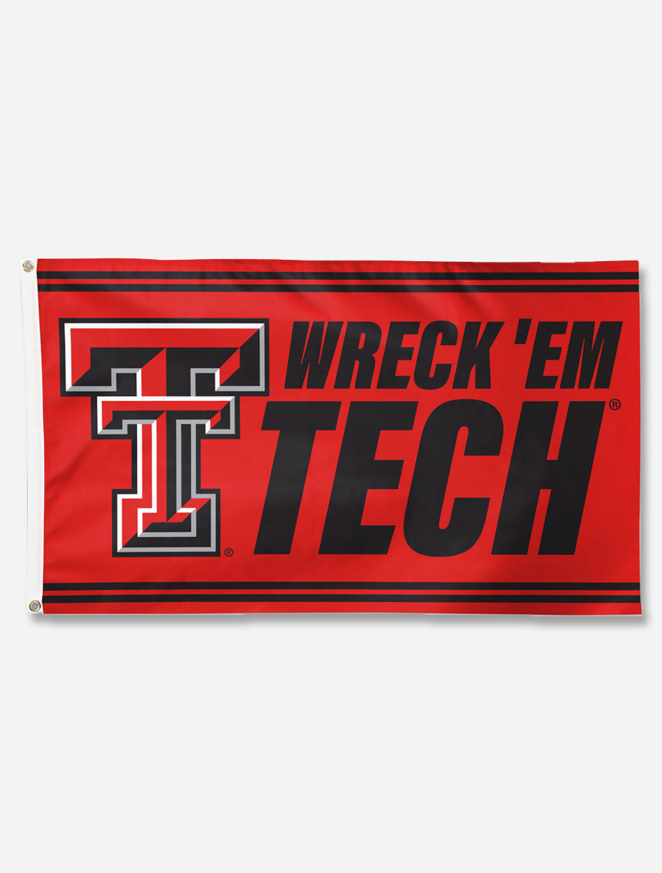 Texas Tech Red Raiders Wreck'em Tech 3'x5' Deluxe Flag
