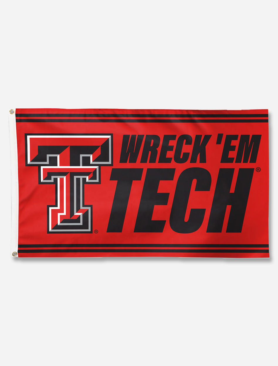 Texas Tech Red Raiders Wreck'em Tech 3'x5' Deluxe Flag – Red Raider ...