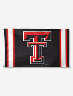Texas Tech Red Raiders Double T V-Stripe 3'x5' Deluxe Flag