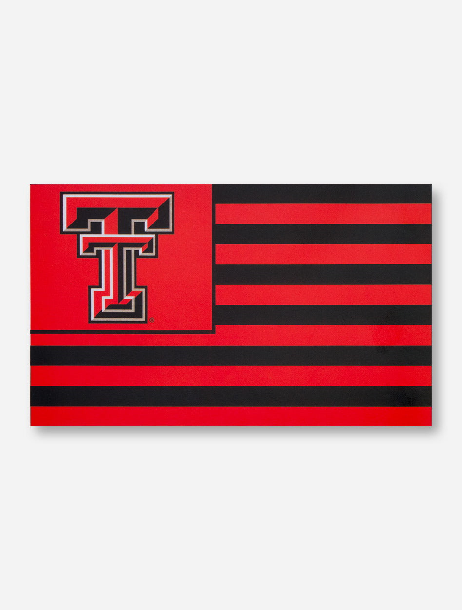 United States of TTU Black & Red 3' x 5' Silk Screen Flag