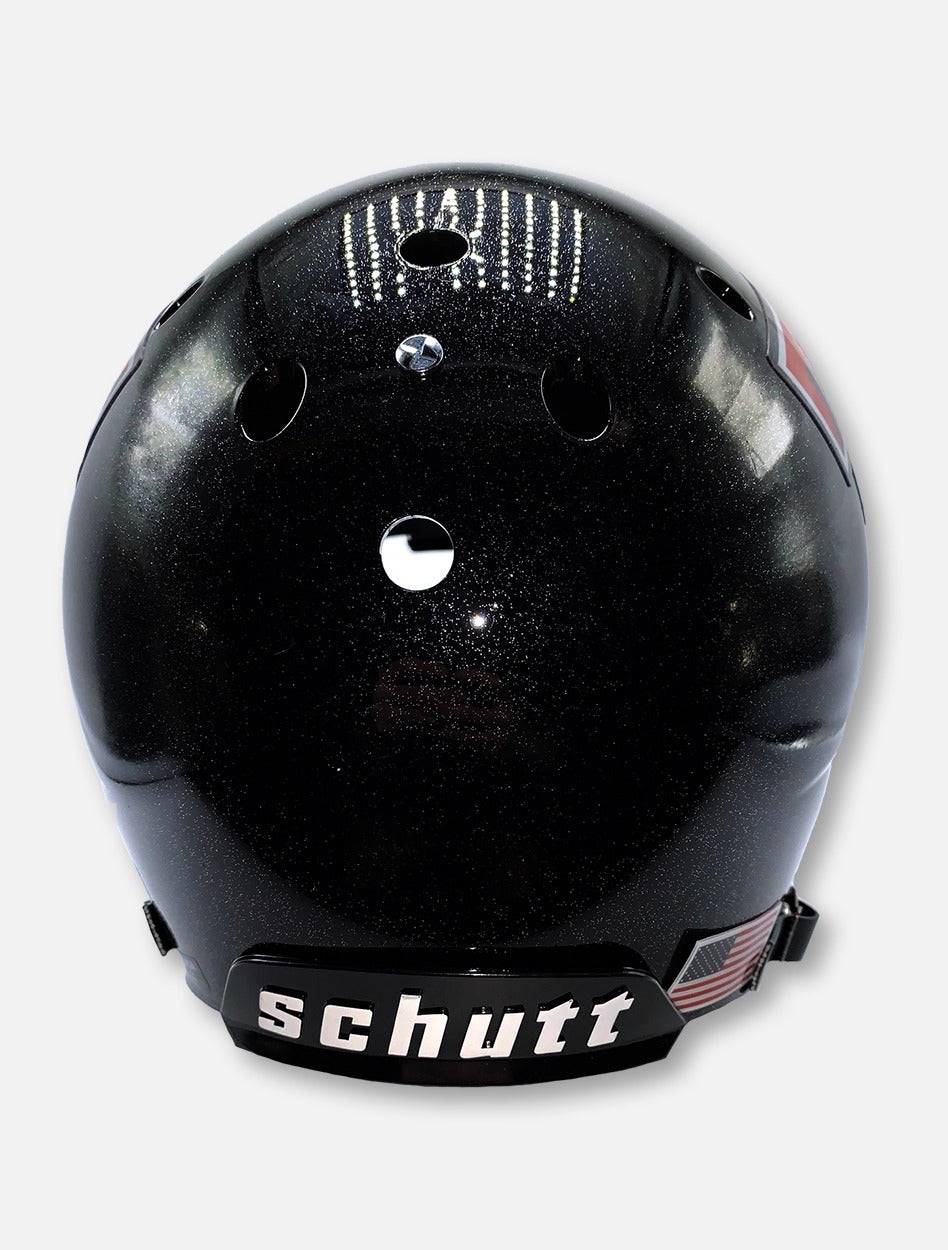 Schutt Texas Tech Red Raiders Bass Boat Reflective Finish Black Replica Helmet