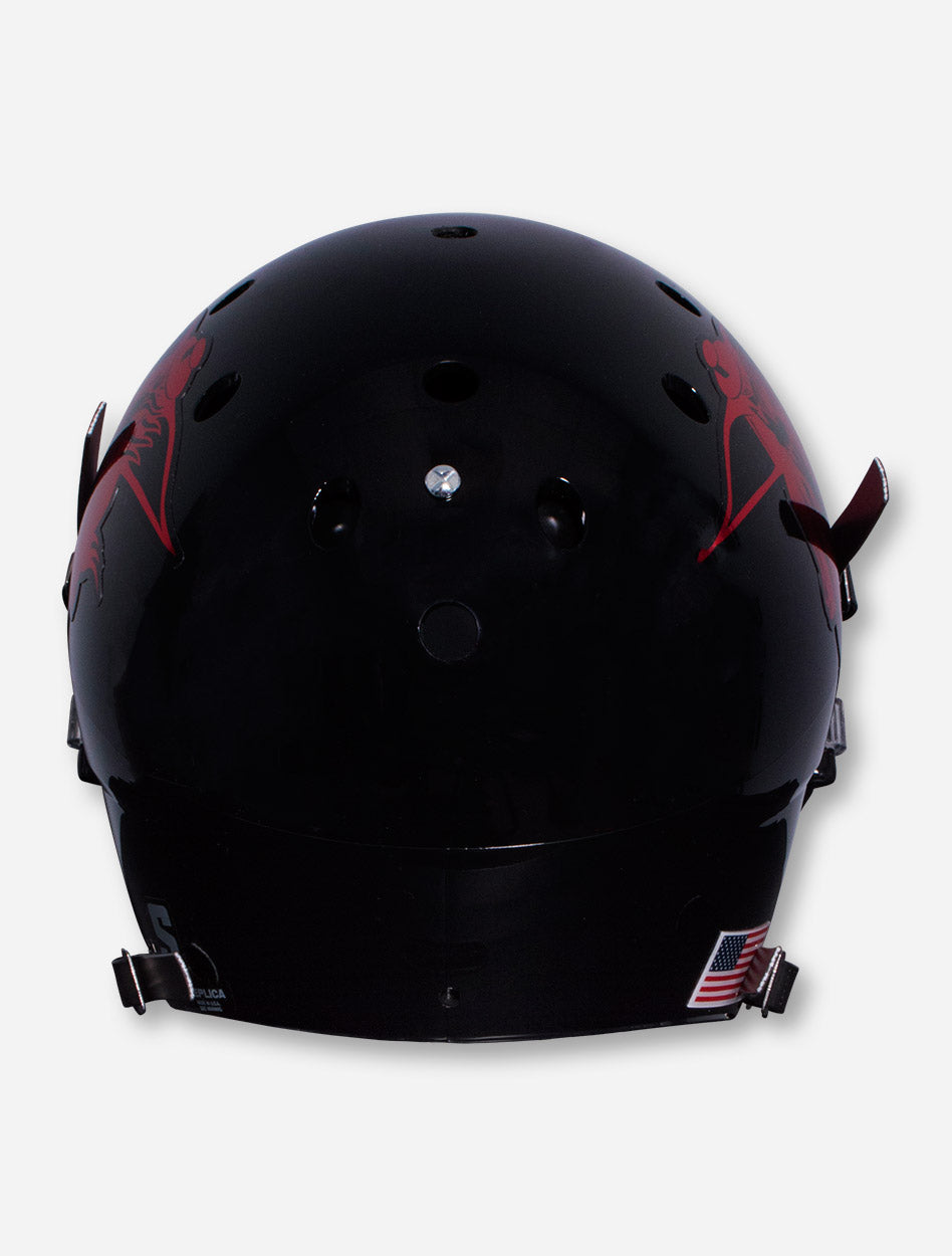 Schutt Texas Tech Metallic Masked Rider Black Replica Helmet