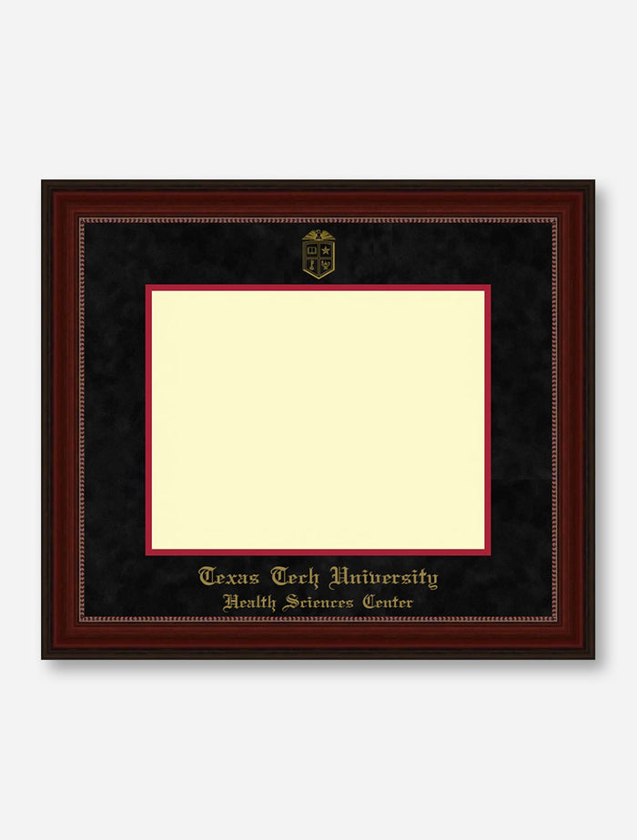 HSC Gold Embossed Cherry Bead Black Suede Diploma Frame T10