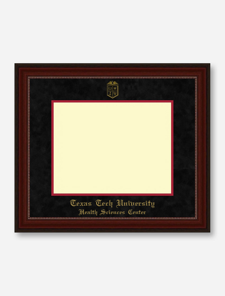HSC PhD Gold Embossed Cherry Bead Black Suede Diploma Frame T14