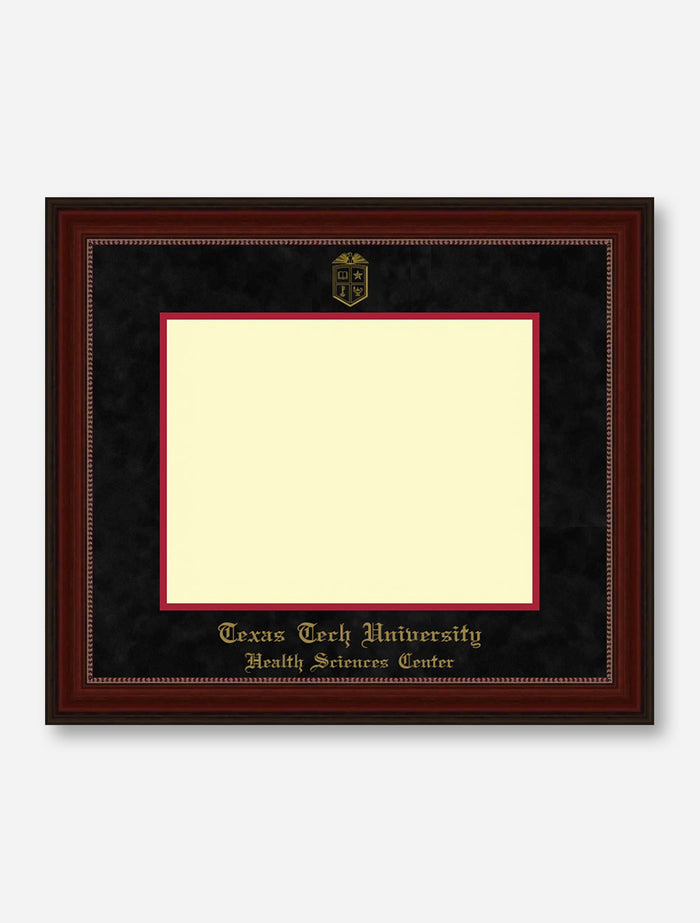 HSC PhD Gold Embossed Cherry Bead Black Suede Diploma Frame T14