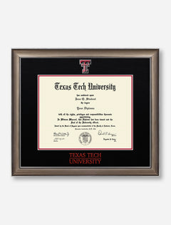 Satin Black and Red Diploma Frame C11