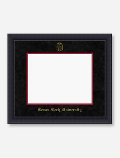 Gold Embossed Black Satin Black Suede Diploma Frame T5
