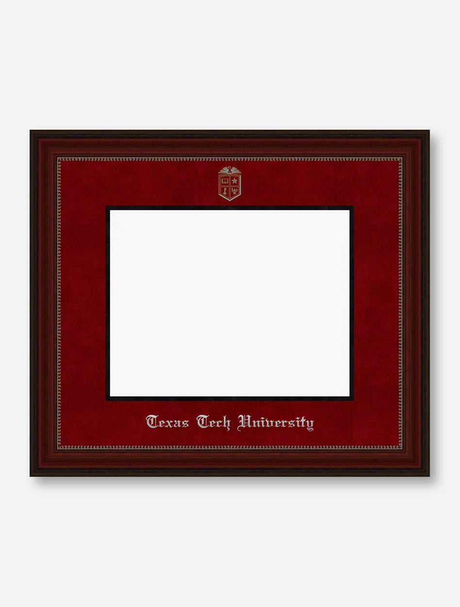 Silver Embossed Cherry Bead Red Suede Diploma Frame T3