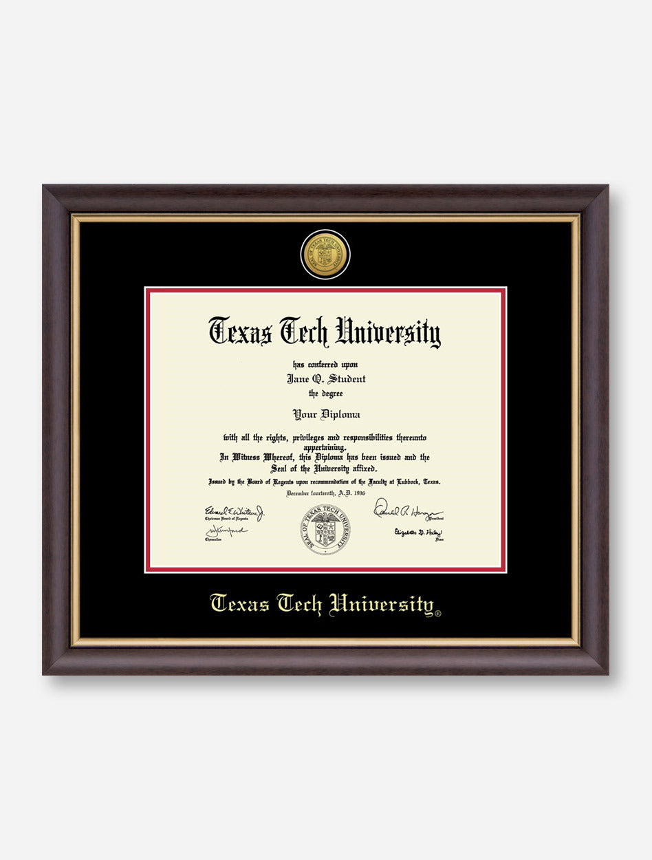 Gold Engraved Medallion Hampshire Diploma Frame C3