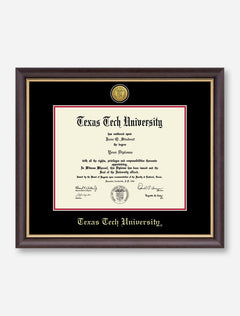 Gold Engraved Medallion Hampshire Diploma Frame C3