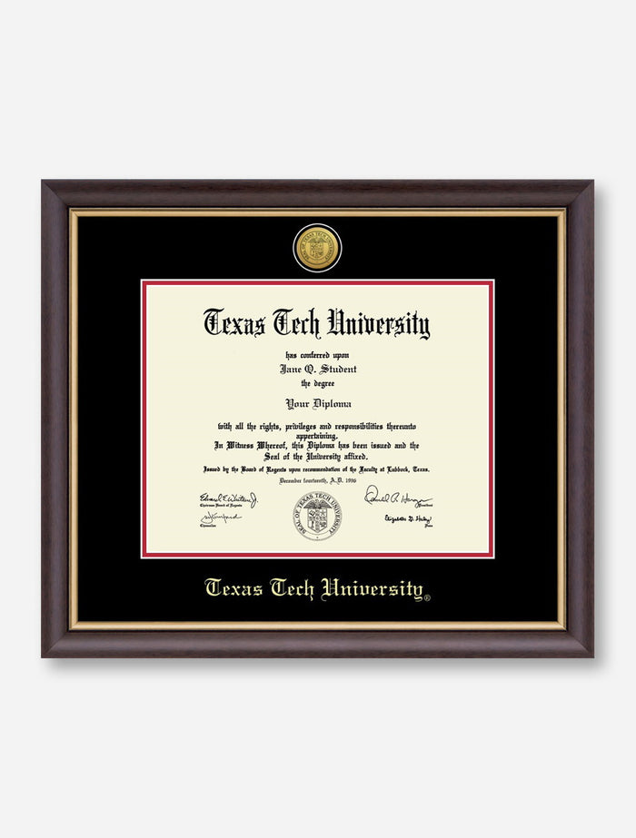Gold Engraved Medallion Hampshire Diploma Frame C3