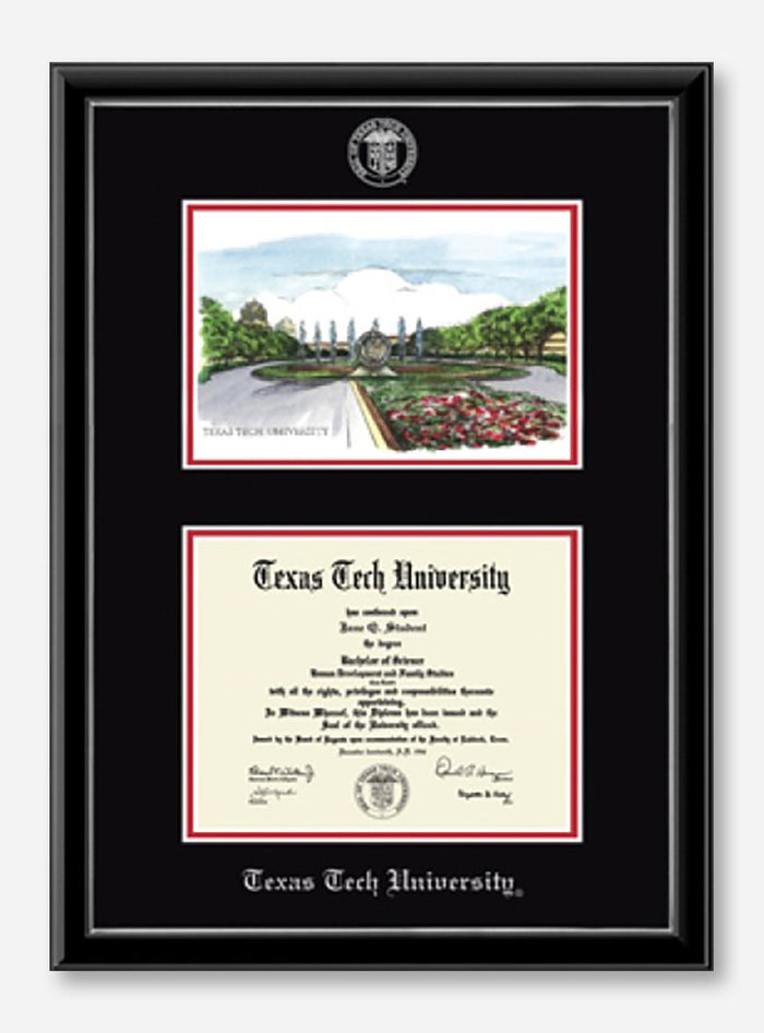 Campus Scene Edition Onexa Silver Diploma Frame C4