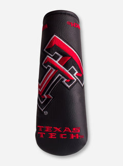 Team Effort Texas Tech Masked Rider on Black Blade Putter Cover