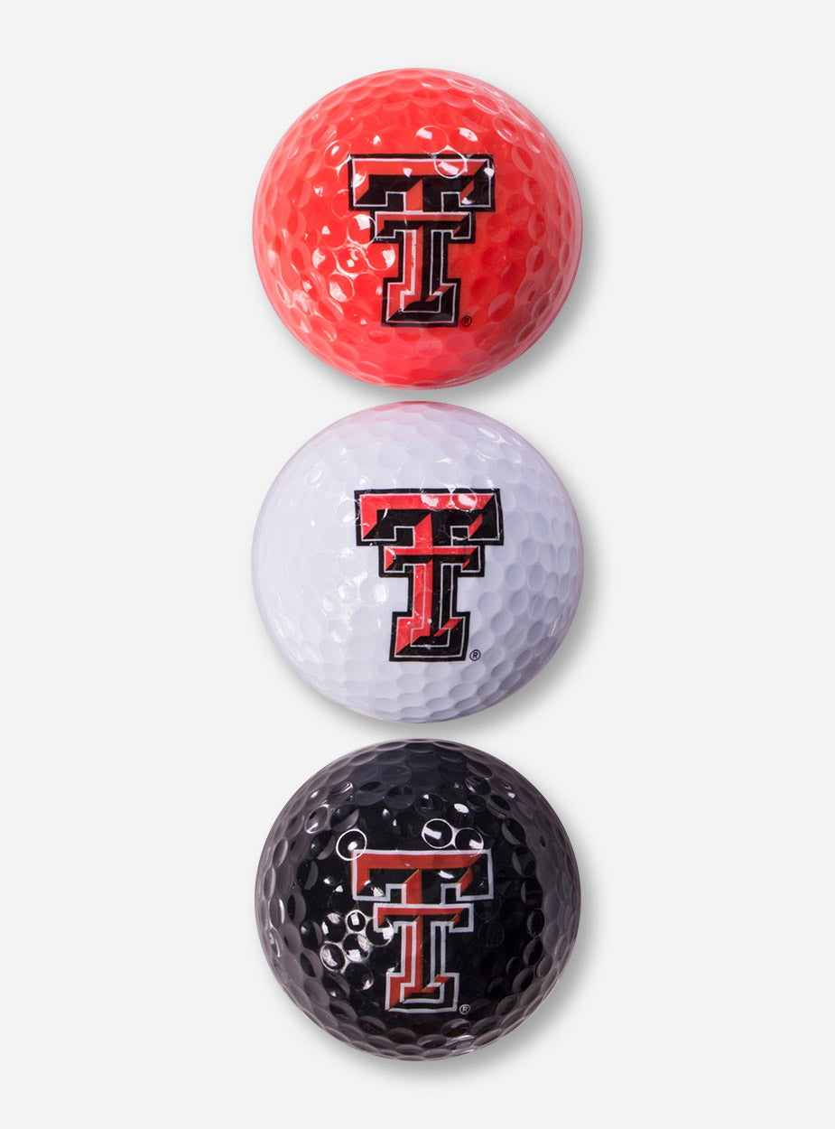 Texas Tech Double T Tri Color Golf Balls – Red Raider Outfitter