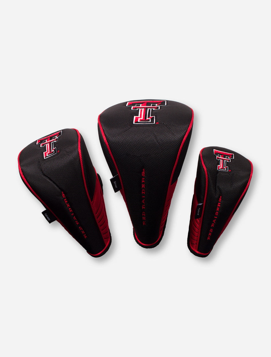 Texas Tech Set of Three Black Headcovers