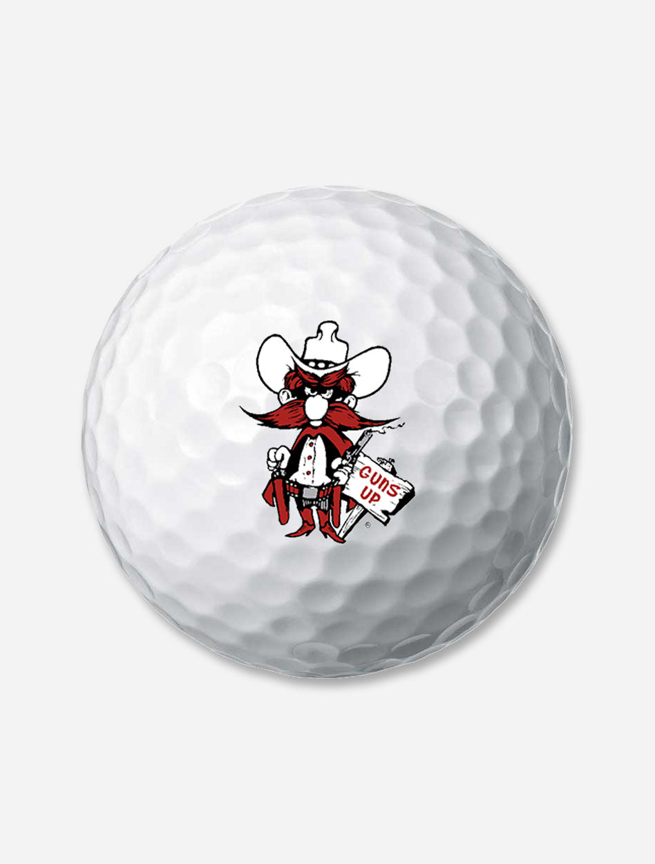 Texas Tech Raider Red 50th Anniversary 3 Pack of Golf Balls