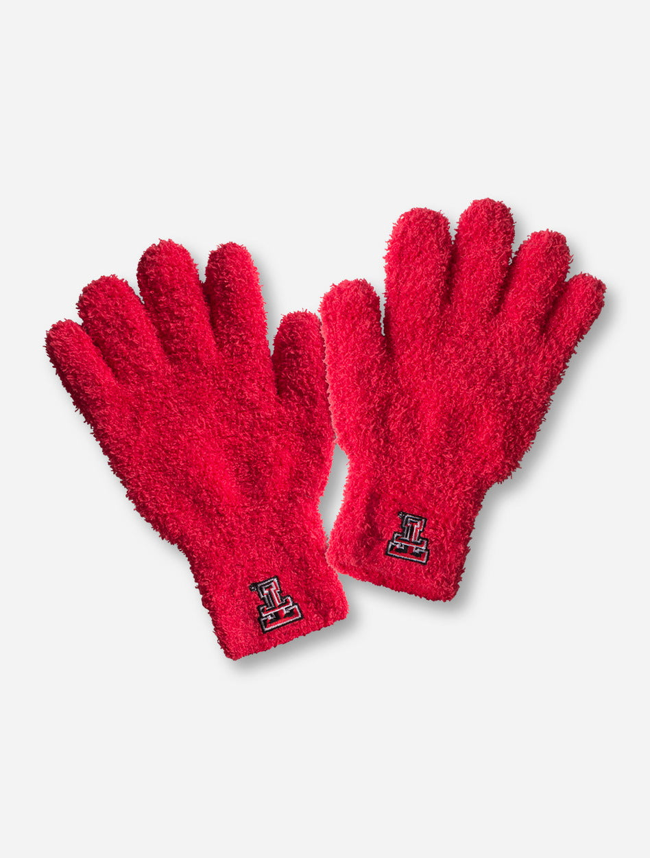 Texas Tech Double T on Fuzzy Gloves