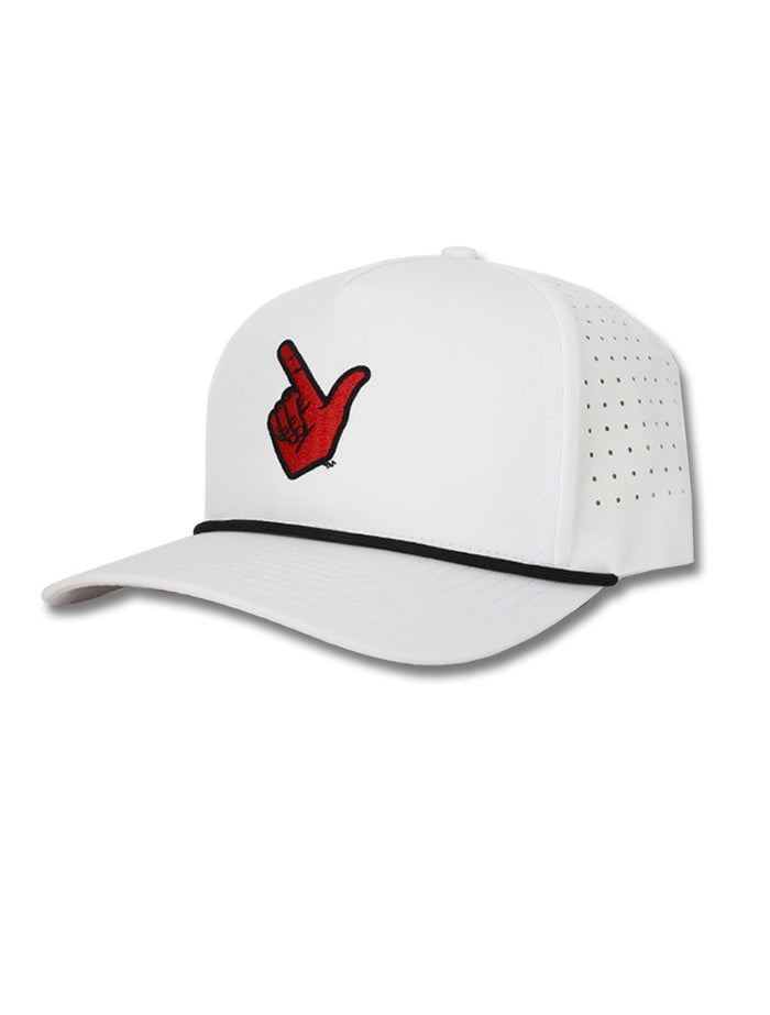 Dark Horse Texas Tech "Guns Up" White Corded Sport Snapback Cap