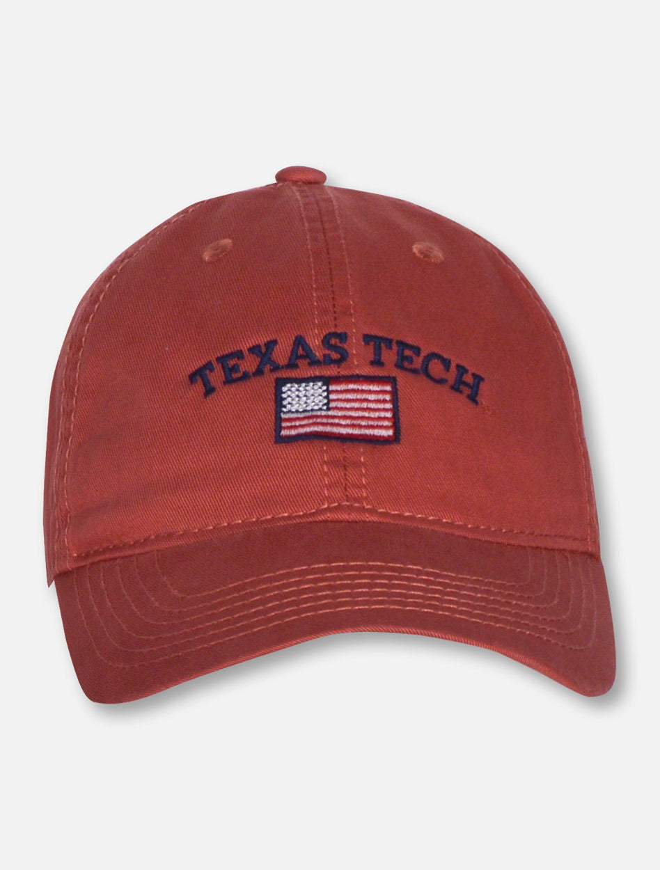 Legacy Texas Tech Red Raiders Arch over American Flag Adjustable Cap