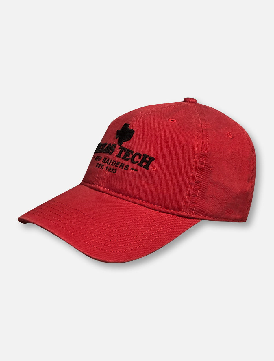 Texas Tech State Silhouette over Texas Tech Red Raiders 1923 Adjustable Cap