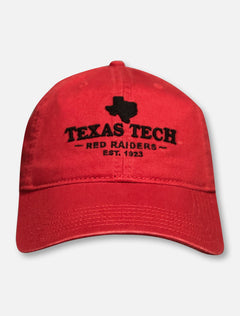 Texas Tech State Silhouette over Texas Tech Red Raiders 1923 Adjustable Cap