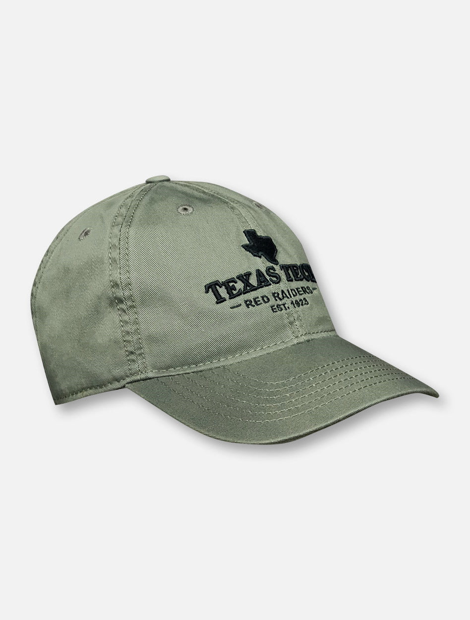 Texas Tech State Silhouette over Texas Tech Red Raiders 1923 Adjustable Cap