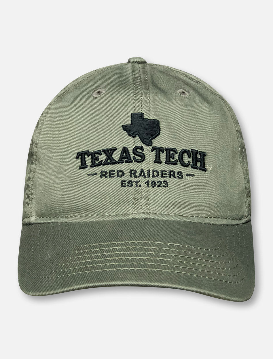 Texas Tech State Silhouette over Texas Tech Red Raiders 1923 Adjustable Cap