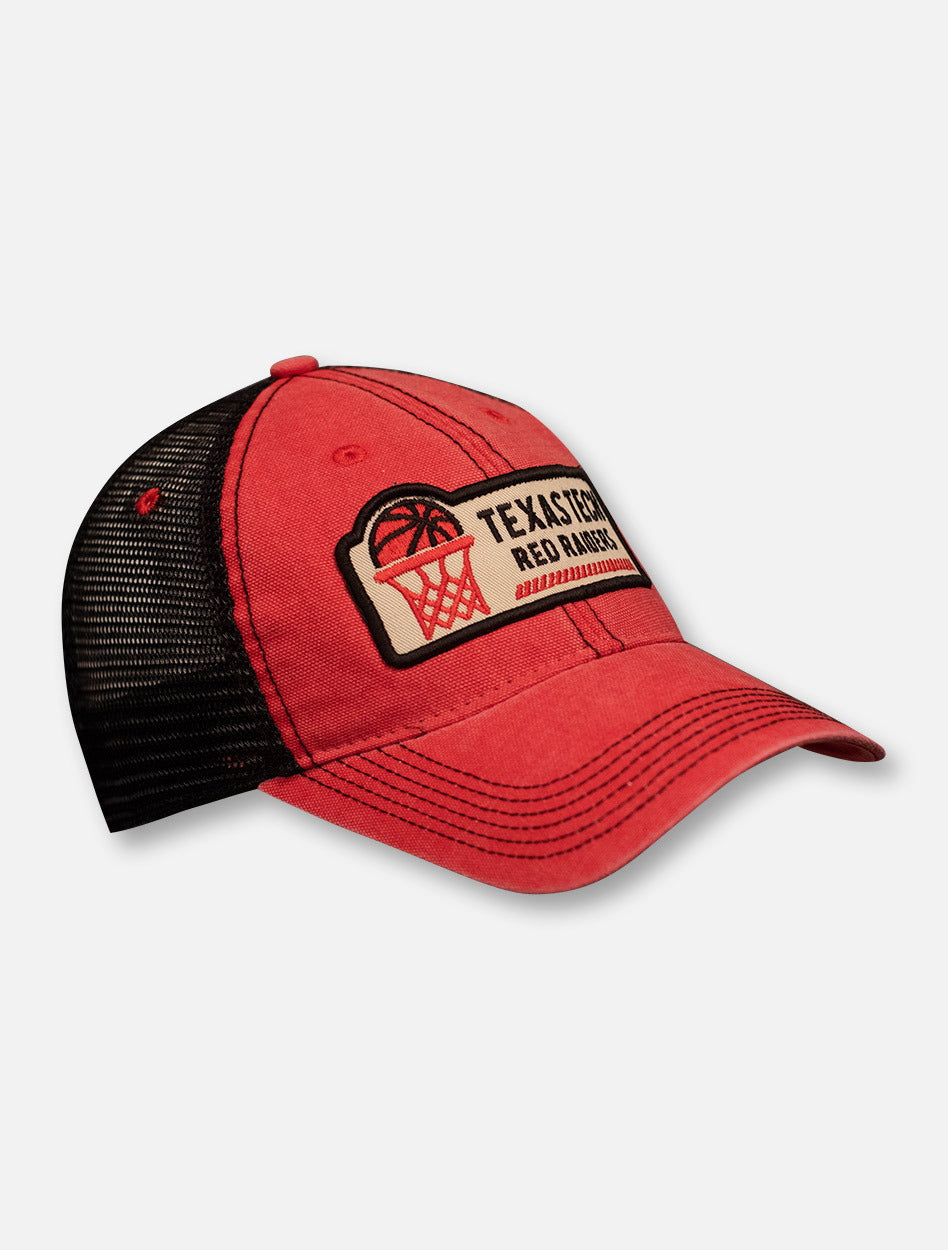 Texas Tech Red Raiders Basketball Hoop Patch Mesh Back Cap