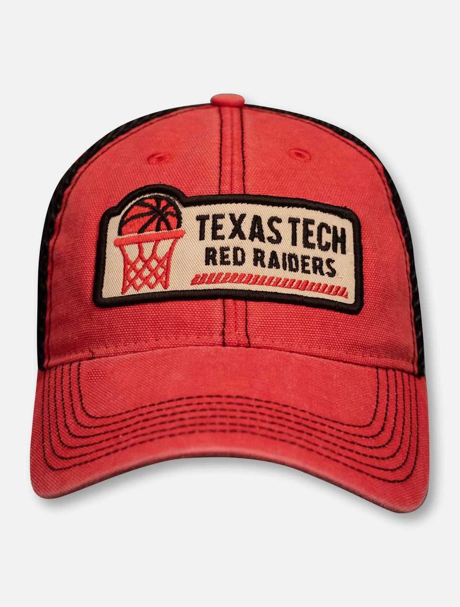 Texas Tech Red Raiders Basketball Hoop Patch Mesh Back Cap