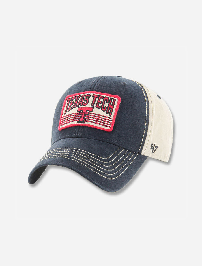 47 Brand Texas Tech Red Raiders "The Shaw" Texas Tech over Vault Double T Patch Adjustable Cap