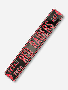 Texas Tech Red Raiders Ave Street Sign
