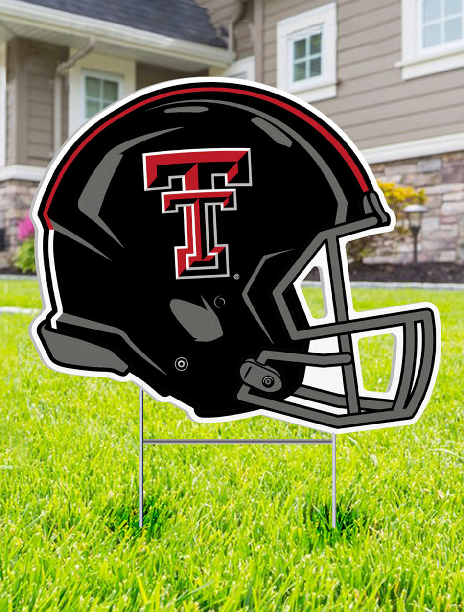 Texas Tech Football Helmet Lawn Sign
