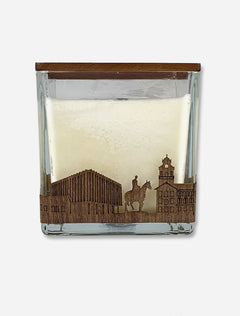 Texas Tech Red Raiders "Wooden Etched University" 4x4 Candle