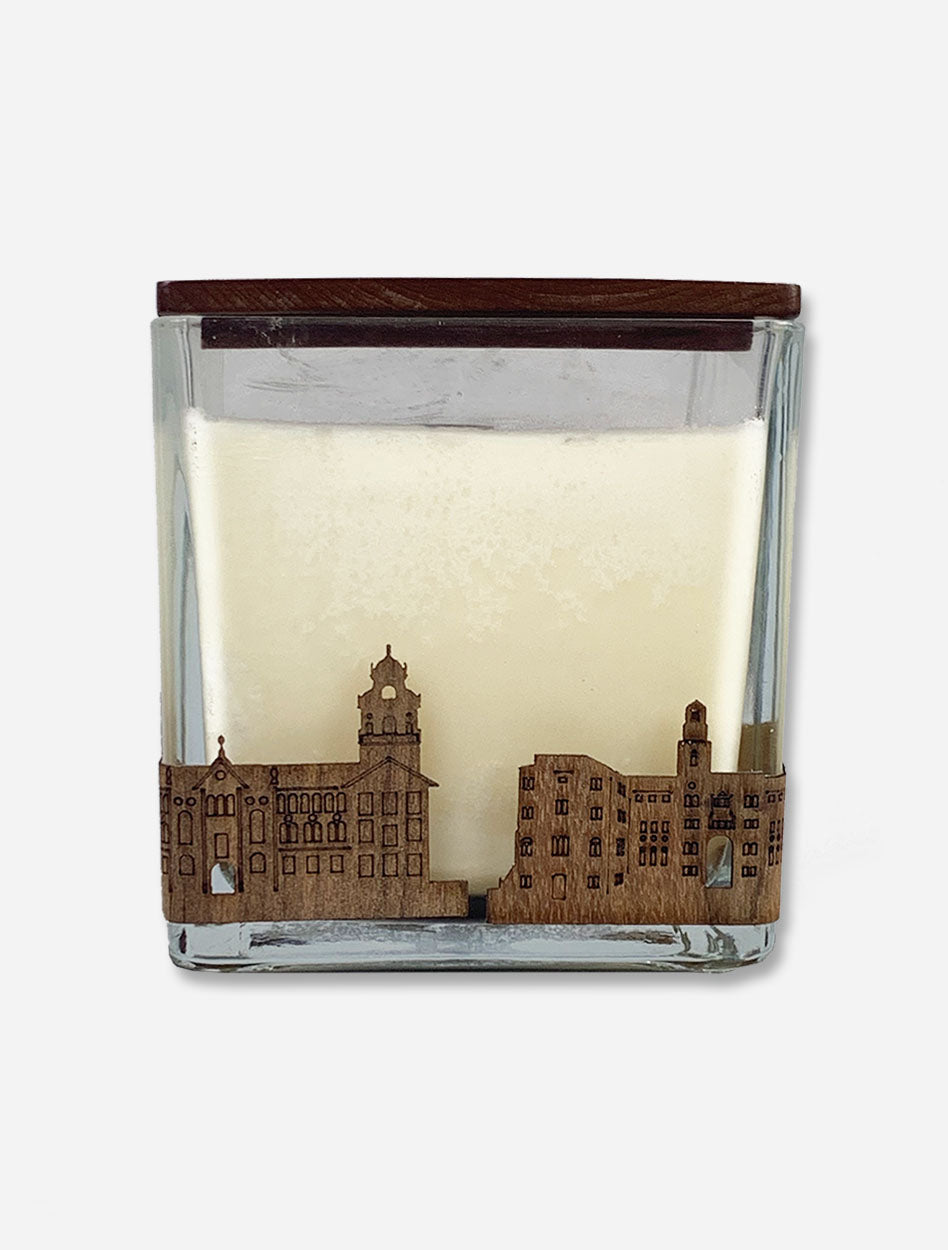 Texas Tech Red Raiders "Wooden Etched University" 4x4 Candle