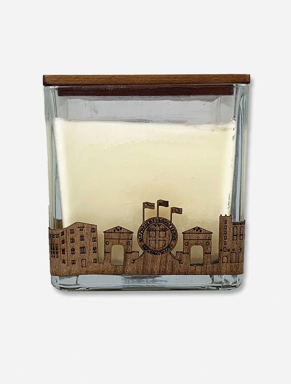Texas Tech Red Raiders "Wooden Etched University" 4x4 Candle