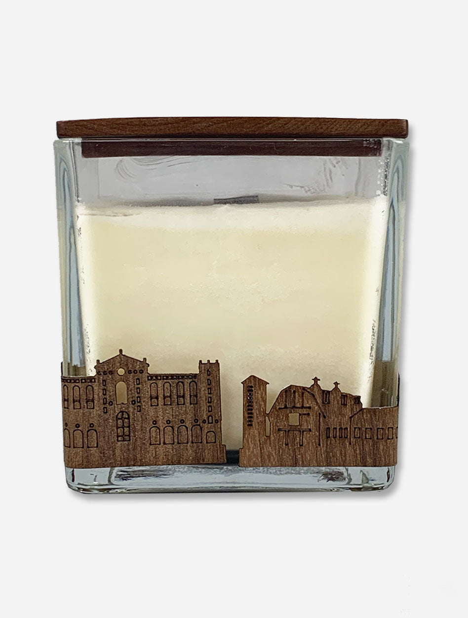 Texas Tech Red Raiders "Wooden Etched University" 4x4 Candle